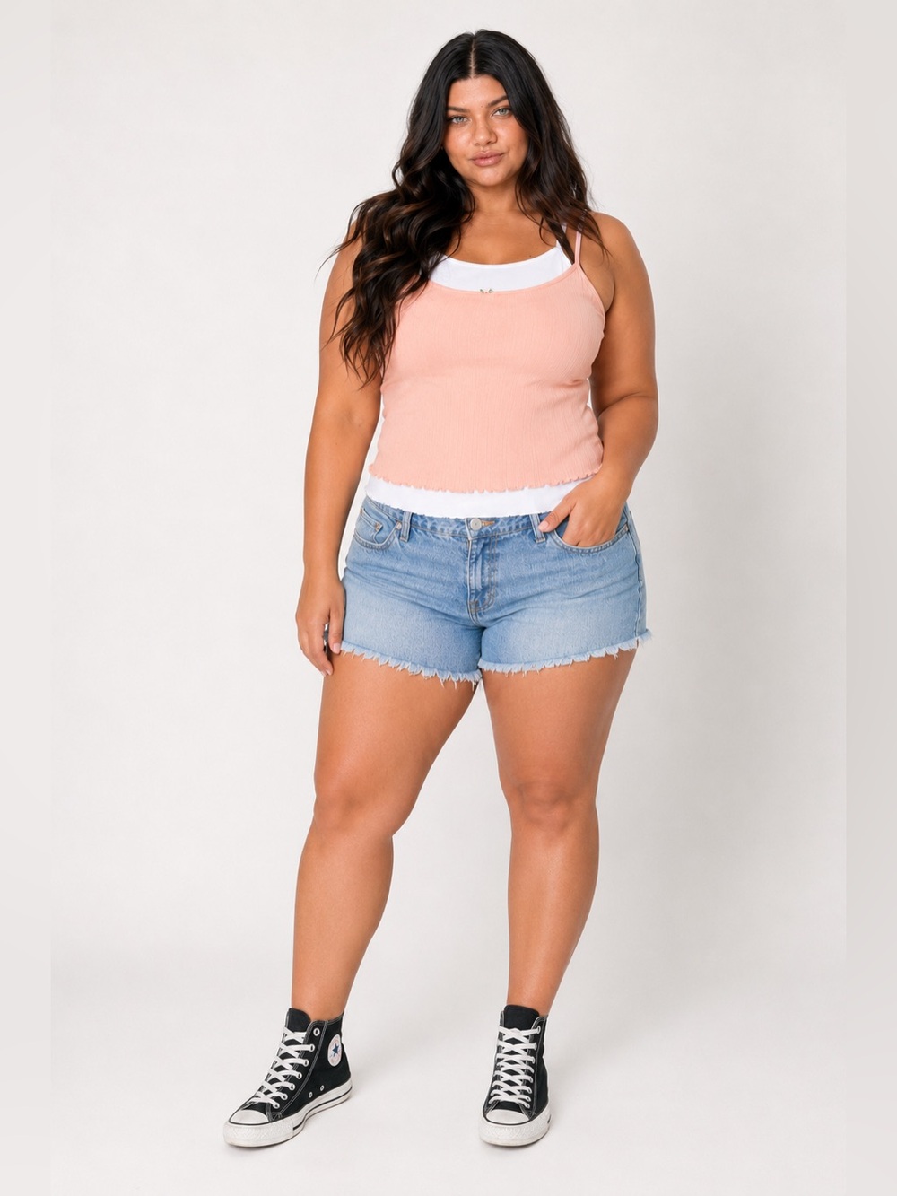 TORRID LoveSick Pink Double-Layer Rosette
Tank